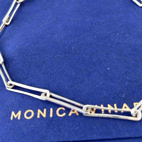 Monica Vinader NEW Alta Long Link Necklace Adjustable 43cm/17' - Picture 7 of 8